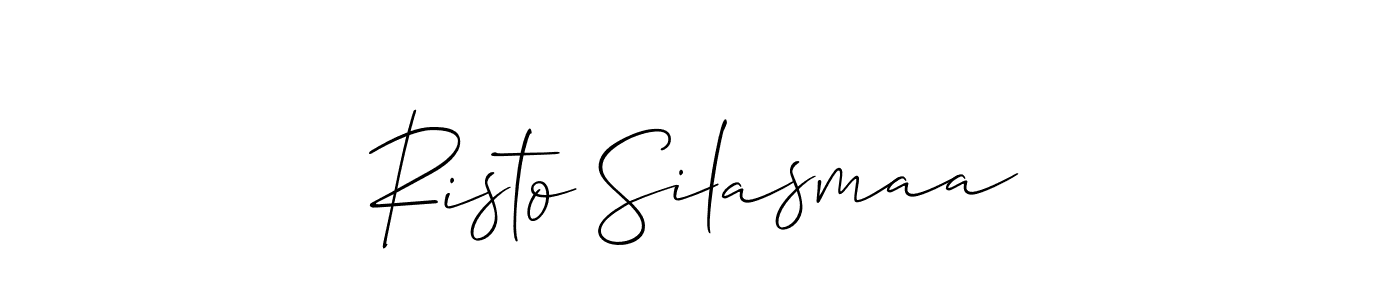 How to make Risto Silasmaa signature? Allison_Script is a professional autograph style. Create handwritten signature for Risto Silasmaa name. Risto Silasmaa signature style 2 images and pictures png