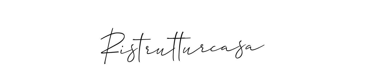 Create a beautiful signature design for name Ristrutturcasa. With this signature (Allison_Script) fonts, you can make a handwritten signature for free. Ristrutturcasa signature style 2 images and pictures png