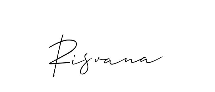 if you are searching for the best signature style for your name Risvana. so please give up your signature search. here we have designed multiple signature styles  using Allison_Script. Risvana signature style 2 images and pictures png