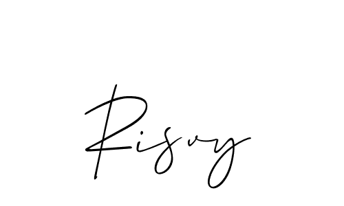How to Draw Risvy signature style? Allison_Script is a latest design signature styles for name Risvy. Risvy signature style 2 images and pictures png