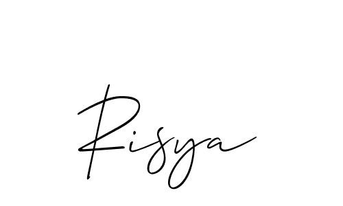 Risya stylish signature style. Best Handwritten Sign (Allison_Script) for my name. Handwritten Signature Collection Ideas for my name Risya. Risya signature style 2 images and pictures png