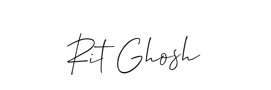 Rit Ghosh stylish signature style. Best Handwritten Sign (Allison_Script) for my name. Handwritten Signature Collection Ideas for my name Rit Ghosh. Rit Ghosh signature style 2 images and pictures png