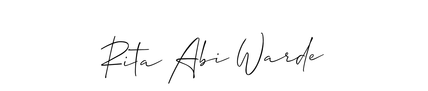 You can use this online signature creator to create a handwritten signature for the name Rita Abi Warde. This is the best online autograph maker. Rita Abi Warde signature style 2 images and pictures png