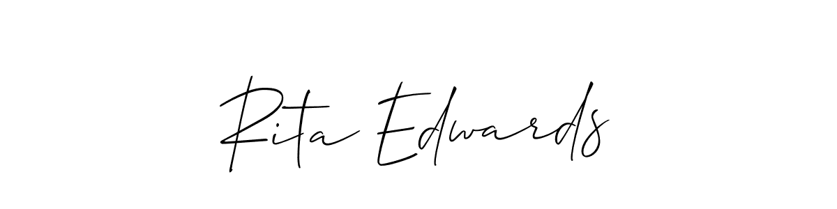 Best and Professional Signature Style for Rita Edwards. Allison_Script Best Signature Style Collection. Rita Edwards signature style 2 images and pictures png