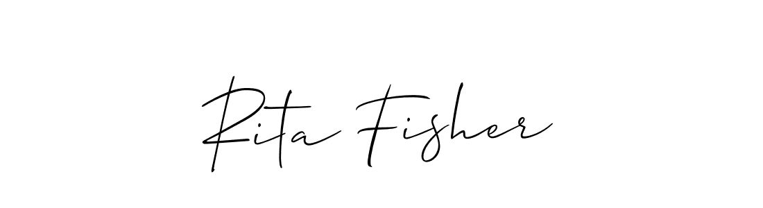 Make a beautiful signature design for name Rita Fisher. With this signature (Allison_Script) style, you can create a handwritten signature for free. Rita Fisher signature style 2 images and pictures png