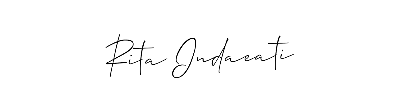 Make a beautiful signature design for name Rita Indaeati. Use this online signature maker to create a handwritten signature for free. Rita Indaeati signature style 2 images and pictures png