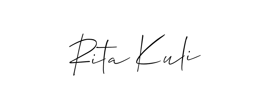 Make a beautiful signature design for name Rita Kuli. Use this online signature maker to create a handwritten signature for free. Rita Kuli signature style 2 images and pictures png