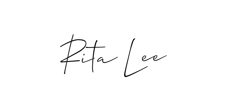 Make a beautiful signature design for name Rita Lee. Use this online signature maker to create a handwritten signature for free. Rita Lee signature style 2 images and pictures png