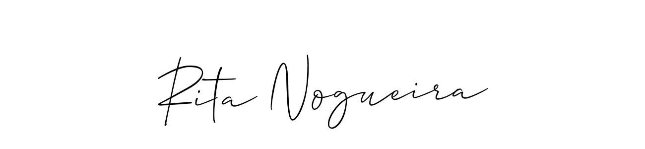 Create a beautiful signature design for name Rita Nogueira. With this signature (Allison_Script) fonts, you can make a handwritten signature for free. Rita Nogueira signature style 2 images and pictures png
