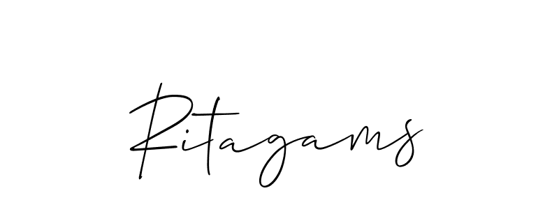 Check out images of Autograph of Ritagams name. Actor Ritagams Signature Style. Allison_Script is a professional sign style online. Ritagams signature style 2 images and pictures png