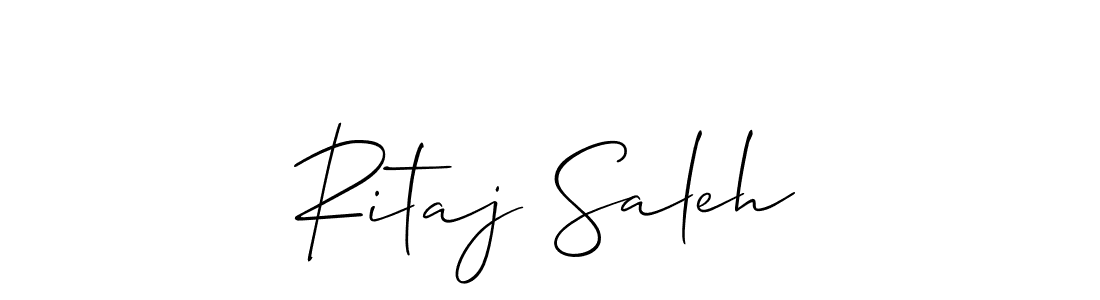 Ritaj Saleh stylish signature style. Best Handwritten Sign (Allison_Script) for my name. Handwritten Signature Collection Ideas for my name Ritaj Saleh. Ritaj Saleh signature style 2 images and pictures png