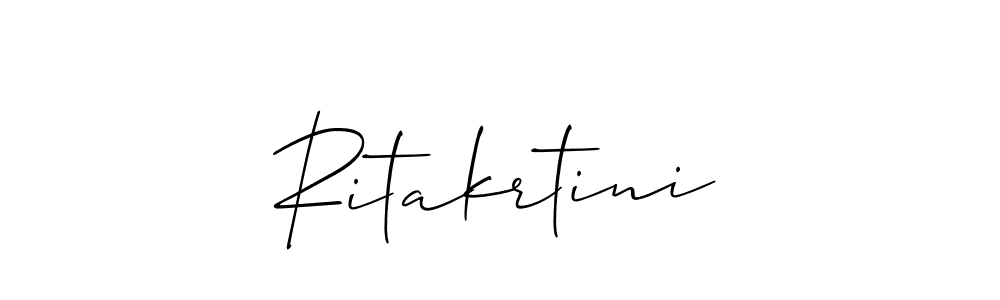 It looks lik you need a new signature style for name Ritakrtini. Design unique handwritten (Allison_Script) signature with our free signature maker in just a few clicks. Ritakrtini signature style 2 images and pictures png