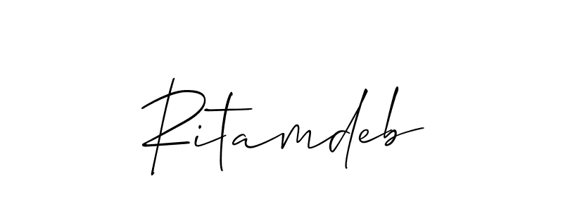 Best and Professional Signature Style for Ritamdeb. Allison_Script Best Signature Style Collection. Ritamdeb signature style 2 images and pictures png