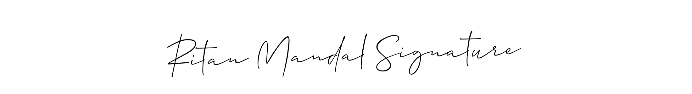 Ritan Mandal Signature stylish signature style. Best Handwritten Sign (Allison_Script) for my name. Handwritten Signature Collection Ideas for my name Ritan Mandal Signature. Ritan Mandal Signature signature style 2 images and pictures png