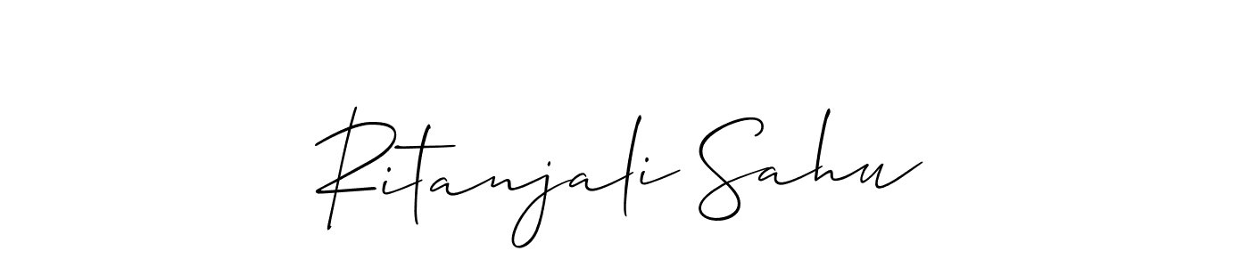 Also we have Ritanjali Sahu name is the best signature style. Create professional handwritten signature collection using Allison_Script autograph style. Ritanjali Sahu signature style 2 images and pictures png