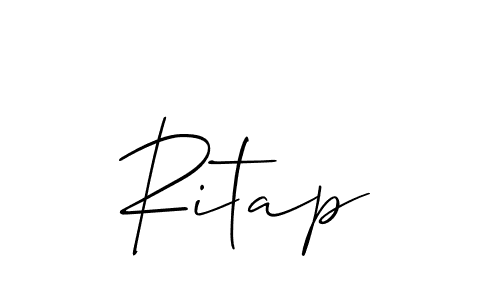 Make a short Ritap signature style. Manage your documents anywhere anytime using Allison_Script. Create and add eSignatures, submit forms, share and send files easily. Ritap signature style 2 images and pictures png