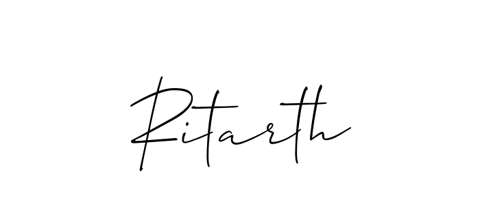 Make a beautiful signature design for name Ritarth. Use this online signature maker to create a handwritten signature for free. Ritarth signature style 2 images and pictures png