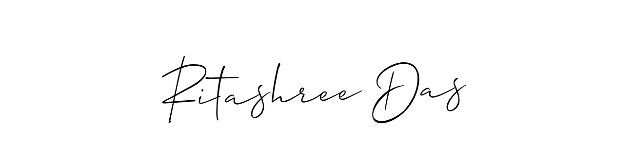 Also You can easily find your signature by using the search form. We will create Ritashree Das name handwritten signature images for you free of cost using Allison_Script sign style. Ritashree Das signature style 2 images and pictures png