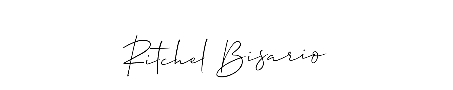 Design your own signature with our free online signature maker. With this signature software, you can create a handwritten (Allison_Script) signature for name Ritchel Bisario. Ritchel Bisario signature style 2 images and pictures png