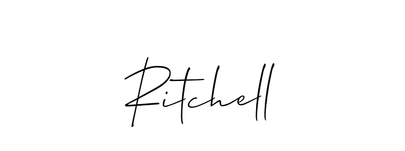 Similarly Allison_Script is the best handwritten signature design. Signature creator online .You can use it as an online autograph creator for name Ritchell. Ritchell signature style 2 images and pictures png