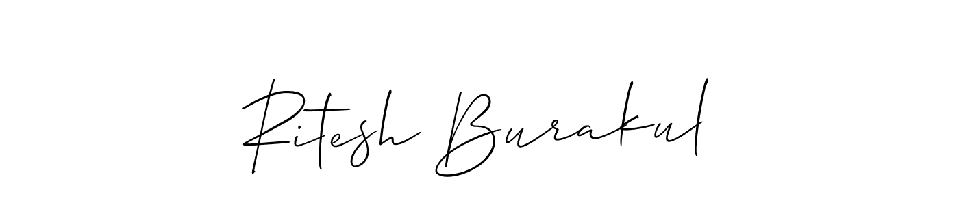 Similarly Allison_Script is the best handwritten signature design. Signature creator online .You can use it as an online autograph creator for name Ritesh Burakul. Ritesh Burakul signature style 2 images and pictures png