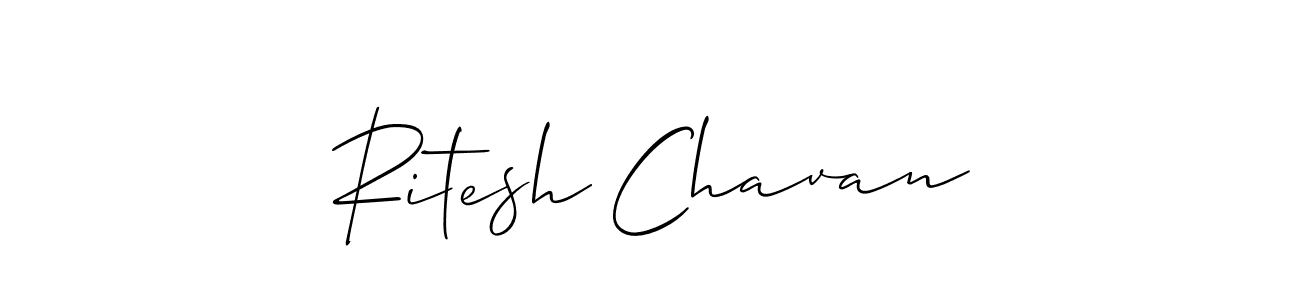 Allison_Script is a professional signature style that is perfect for those who want to add a touch of class to their signature. It is also a great choice for those who want to make their signature more unique. Get Ritesh Chavan name to fancy signature for free. Ritesh Chavan signature style 2 images and pictures png