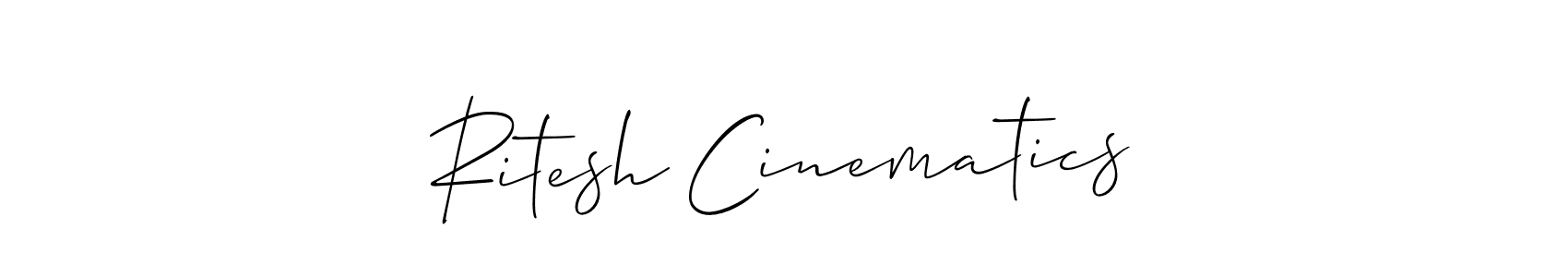 Best and Professional Signature Style for Ritesh Cinematics. Allison_Script Best Signature Style Collection. Ritesh Cinematics signature style 2 images and pictures png