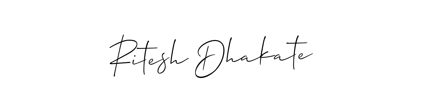 Also You can easily find your signature by using the search form. We will create Ritesh Dhakate name handwritten signature images for you free of cost using Allison_Script sign style. Ritesh Dhakate signature style 2 images and pictures png