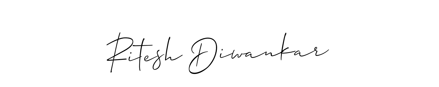 Best and Professional Signature Style for Ritesh Diwankar. Allison_Script Best Signature Style Collection. Ritesh Diwankar signature style 2 images and pictures png