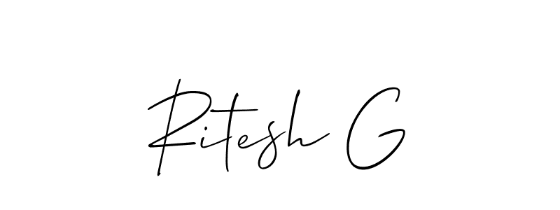 Once you've used our free online signature maker to create your best signature Allison_Script style, it's time to enjoy all of the benefits that Ritesh G name signing documents. Ritesh G signature style 2 images and pictures png