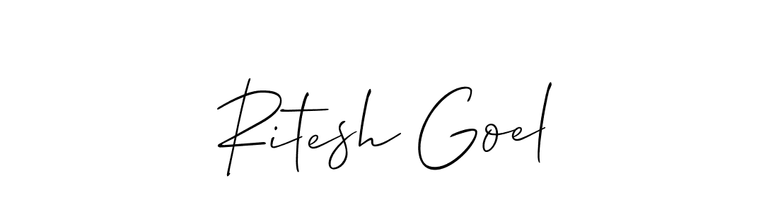 Best and Professional Signature Style for Ritesh Goel. Allison_Script Best Signature Style Collection. Ritesh Goel signature style 2 images and pictures png