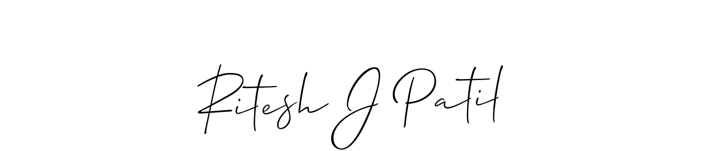 Make a short Ritesh J Patil signature style. Manage your documents anywhere anytime using Allison_Script. Create and add eSignatures, submit forms, share and send files easily. Ritesh J Patil signature style 2 images and pictures png