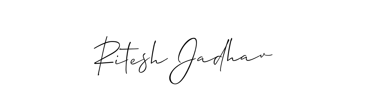 How to make Ritesh Jadhav signature? Allison_Script is a professional autograph style. Create handwritten signature for Ritesh Jadhav name. Ritesh Jadhav signature style 2 images and pictures png