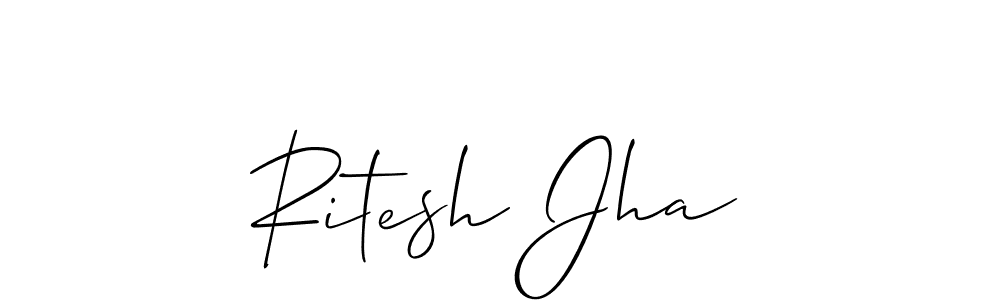 Also we have Ritesh Jha name is the best signature style. Create professional handwritten signature collection using Allison_Script autograph style. Ritesh Jha signature style 2 images and pictures png