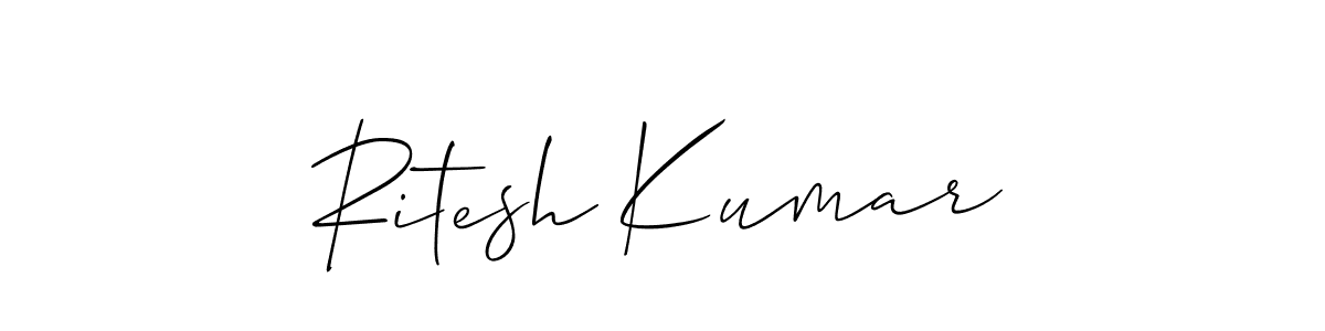 Make a beautiful signature design for name Ritesh Kumar. Use this online signature maker to create a handwritten signature for free. Ritesh Kumar signature style 2 images and pictures png