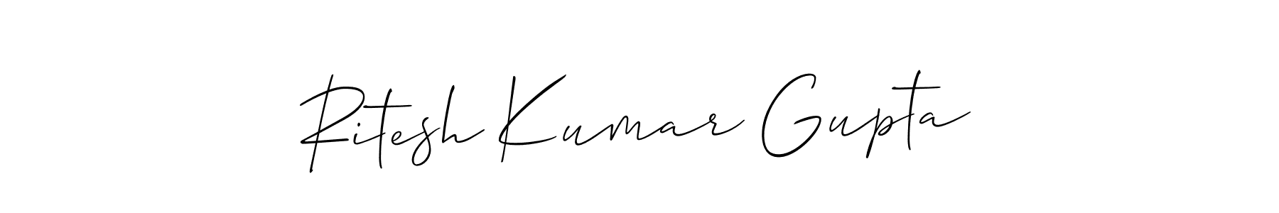 Design your own signature with our free online signature maker. With this signature software, you can create a handwritten (Allison_Script) signature for name Ritesh Kumar Gupta. Ritesh Kumar Gupta signature style 2 images and pictures png
