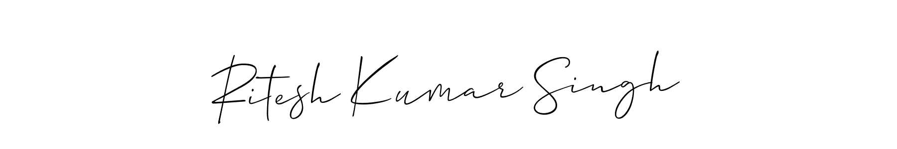 It looks lik you need a new signature style for name Ritesh Kumar Singh. Design unique handwritten (Allison_Script) signature with our free signature maker in just a few clicks. Ritesh Kumar Singh signature style 2 images and pictures png