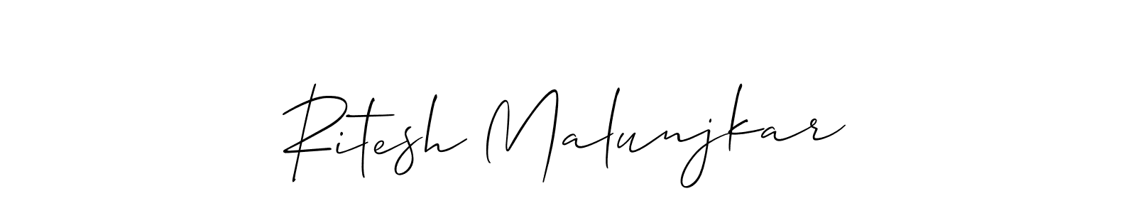 Once you've used our free online signature maker to create your best signature Allison_Script style, it's time to enjoy all of the benefits that Ritesh Malunjkar name signing documents. Ritesh Malunjkar signature style 2 images and pictures png