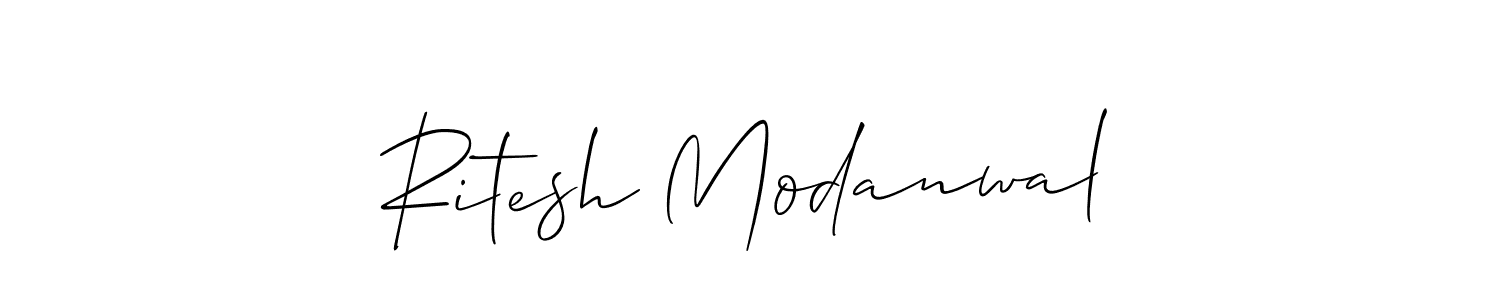 You can use this online signature creator to create a handwritten signature for the name Ritesh Modanwal. This is the best online autograph maker. Ritesh Modanwal signature style 2 images and pictures png