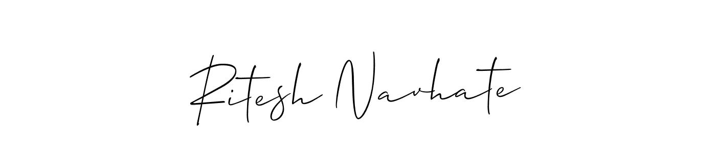 You should practise on your own different ways (Allison_Script) to write your name (Ritesh Navhate) in signature. don't let someone else do it for you. Ritesh Navhate signature style 2 images and pictures png