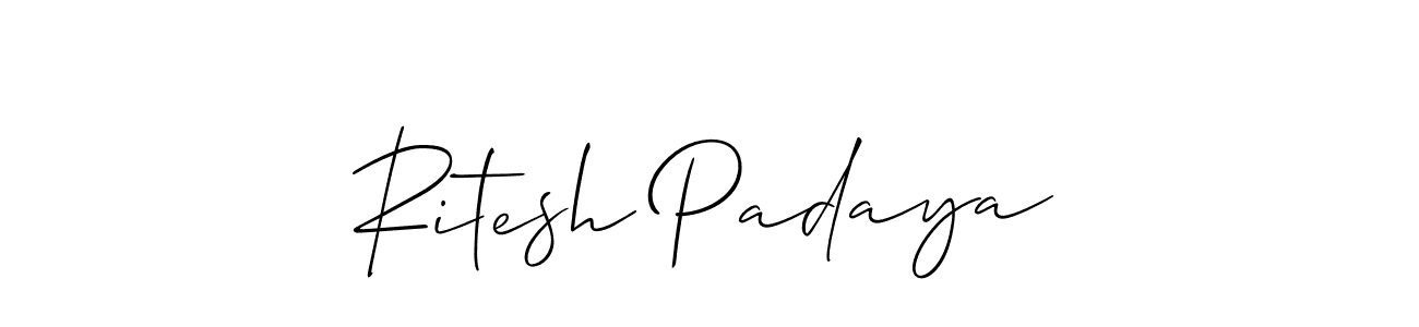 Here are the top 10 professional signature styles for the name Ritesh Padaya. These are the best autograph styles you can use for your name. Ritesh Padaya signature style 2 images and pictures png