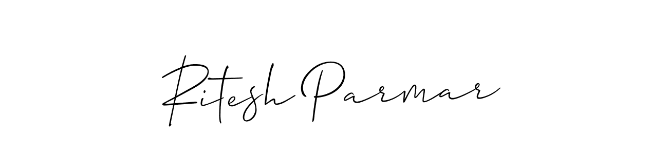 How to make Ritesh Parmar signature? Allison_Script is a professional autograph style. Create handwritten signature for Ritesh Parmar name. Ritesh Parmar signature style 2 images and pictures png