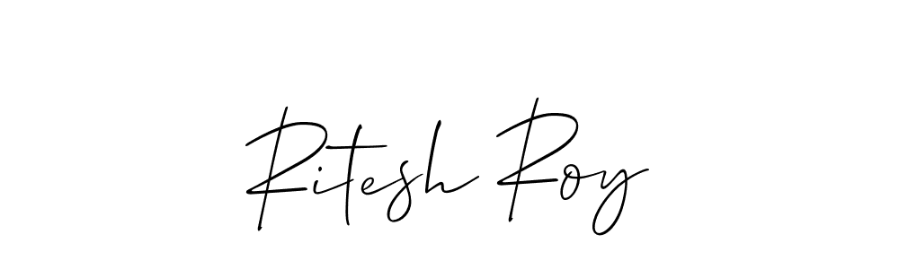 The best way (Allison_Script) to make a short signature is to pick only two or three words in your name. The name Ritesh Roy include a total of six letters. For converting this name. Ritesh Roy signature style 2 images and pictures png
