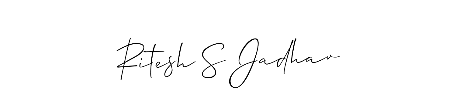 See photos of Ritesh S Jadhav official signature by Spectra . Check more albums & portfolios. Read reviews & check more about Allison_Script font. Ritesh S Jadhav signature style 2 images and pictures png