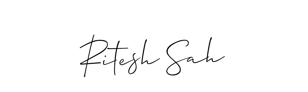 Once you've used our free online signature maker to create your best signature Allison_Script style, it's time to enjoy all of the benefits that Ritesh Sah name signing documents. Ritesh Sah signature style 2 images and pictures png