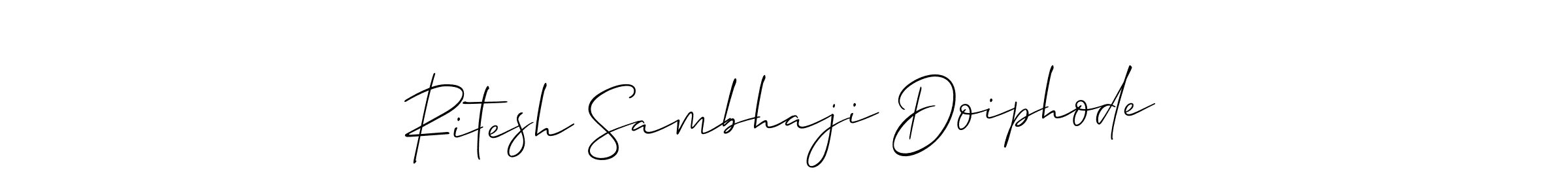 How to make Ritesh Sambhaji Doiphode signature? Allison_Script is a professional autograph style. Create handwritten signature for Ritesh Sambhaji Doiphode name. Ritesh Sambhaji Doiphode signature style 2 images and pictures png