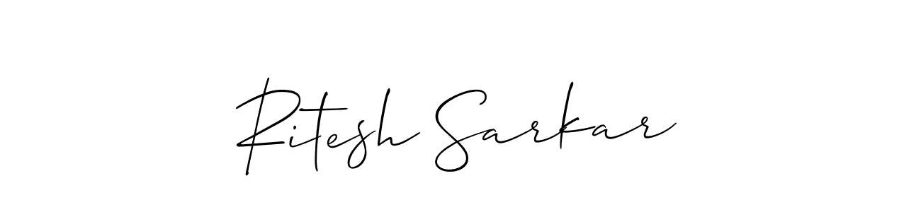 How to Draw Ritesh Sarkar signature style? Allison_Script is a latest design signature styles for name Ritesh Sarkar. Ritesh Sarkar signature style 2 images and pictures png