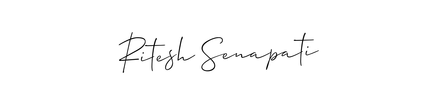 Design your own signature with our free online signature maker. With this signature software, you can create a handwritten (Allison_Script) signature for name Ritesh Senapati. Ritesh Senapati signature style 2 images and pictures png