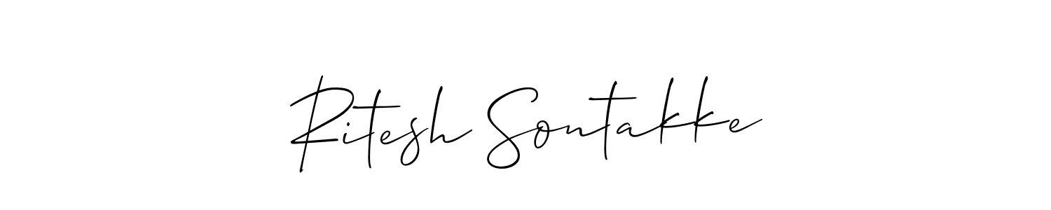 It looks lik you need a new signature style for name Ritesh Sontakke. Design unique handwritten (Allison_Script) signature with our free signature maker in just a few clicks. Ritesh Sontakke signature style 2 images and pictures png