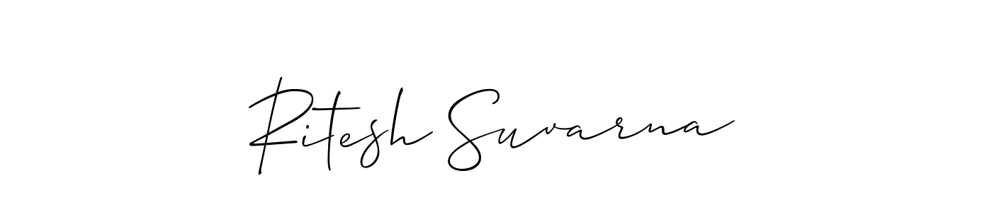 Make a beautiful signature design for name Ritesh Suvarna. Use this online signature maker to create a handwritten signature for free. Ritesh Suvarna signature style 2 images and pictures png